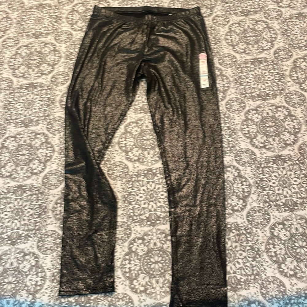 Kohls SO leggings sparkly black